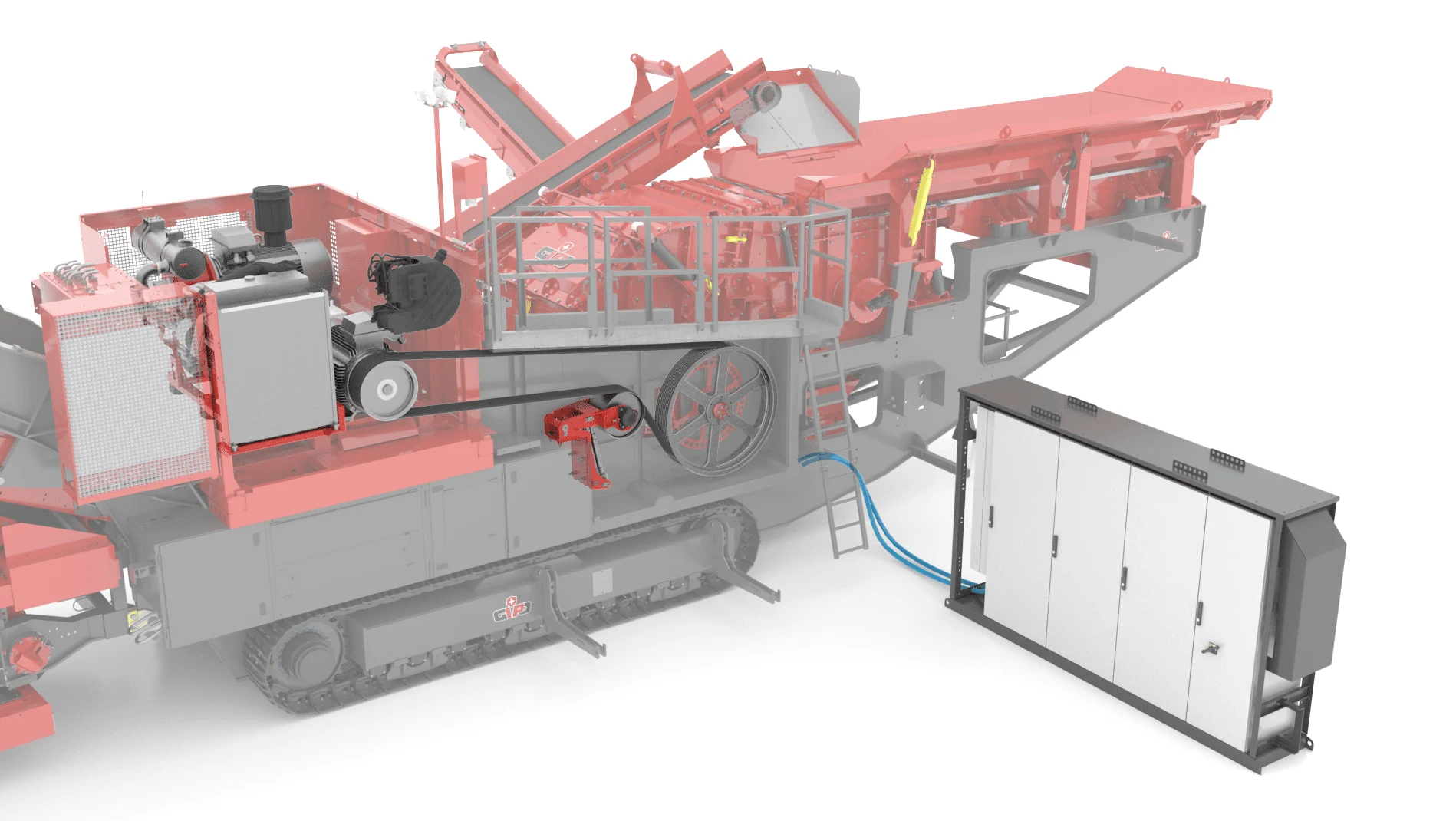 Elektro-hydraulisch mit Brecher im Direktantrieb