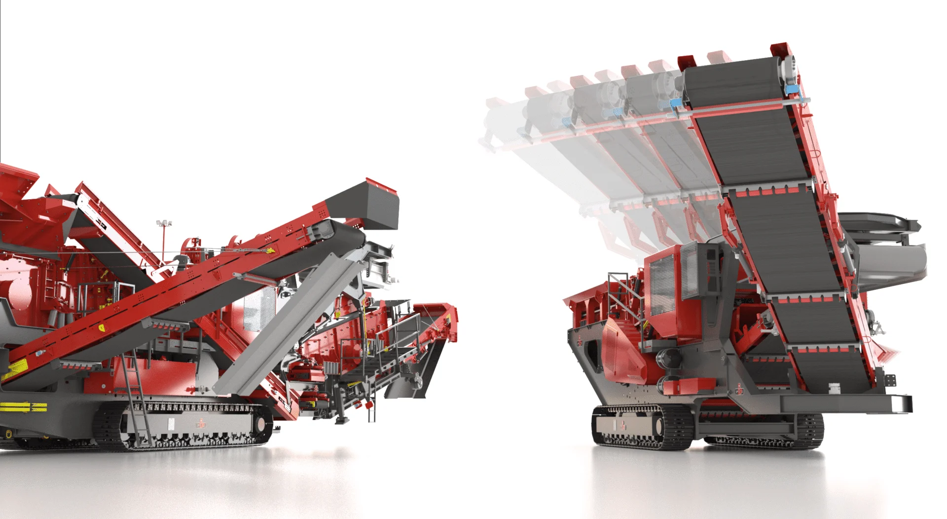 Förderband Prallbrechanlagen und Rollenrostanlagen