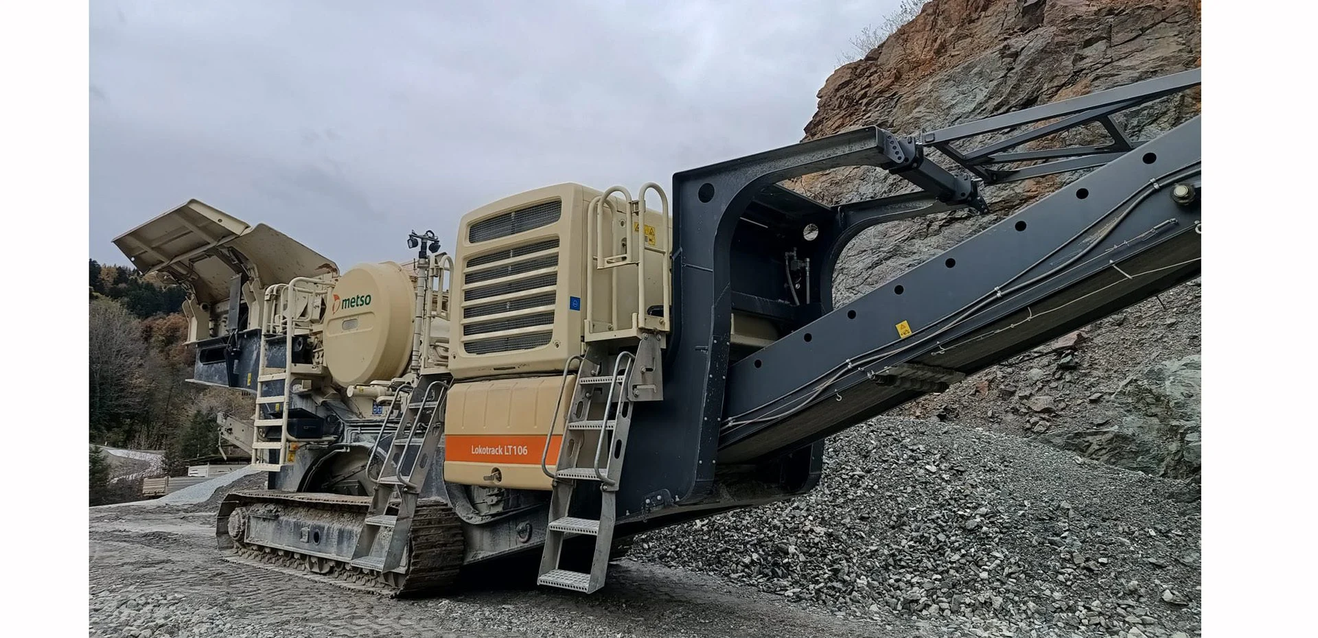 Gebrauchte Backenbrechanlage Metso Lokotrack LT 106