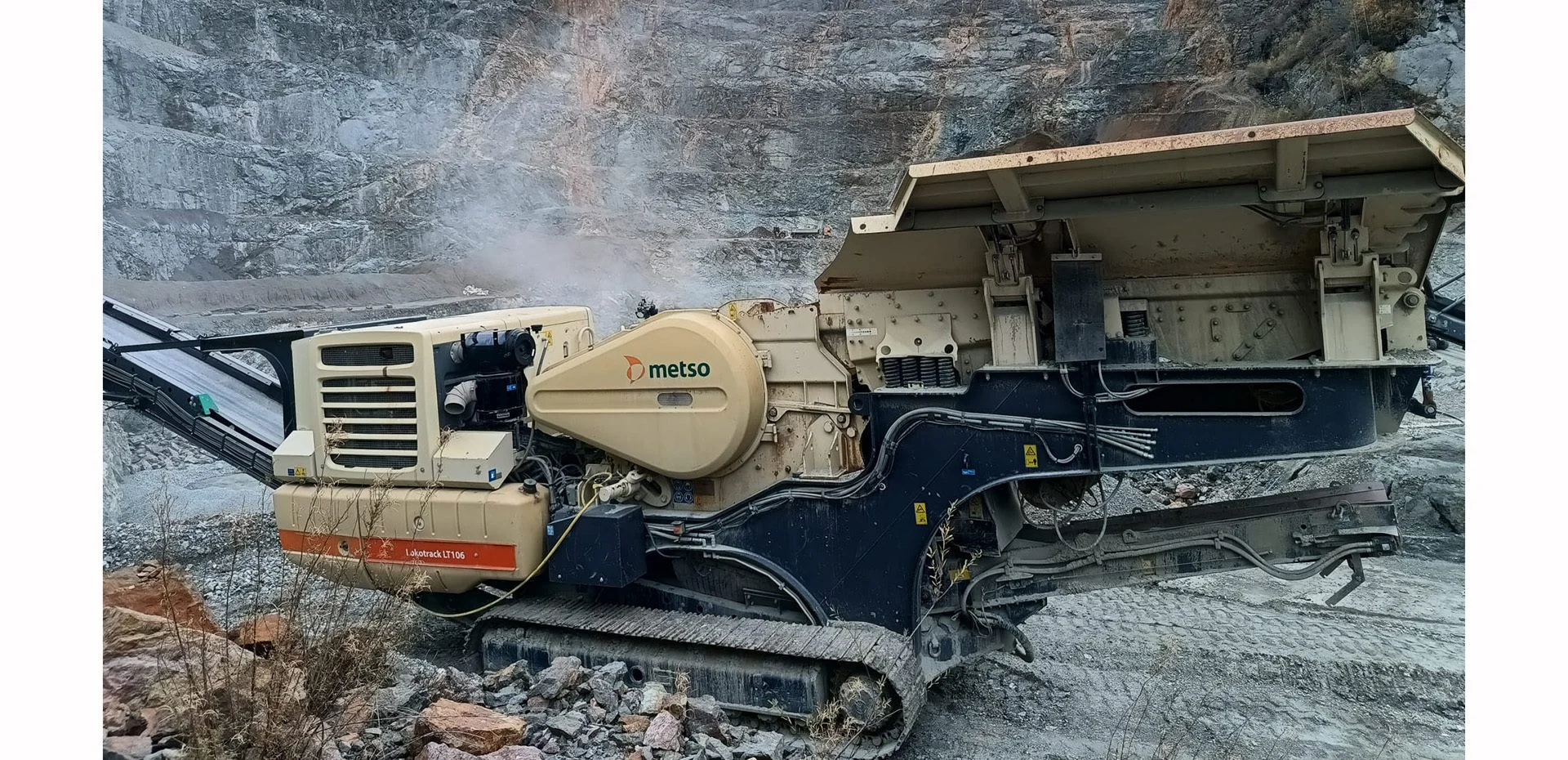 Gebrauchte Backenbrechanlage Metso Lokotrack LT 106