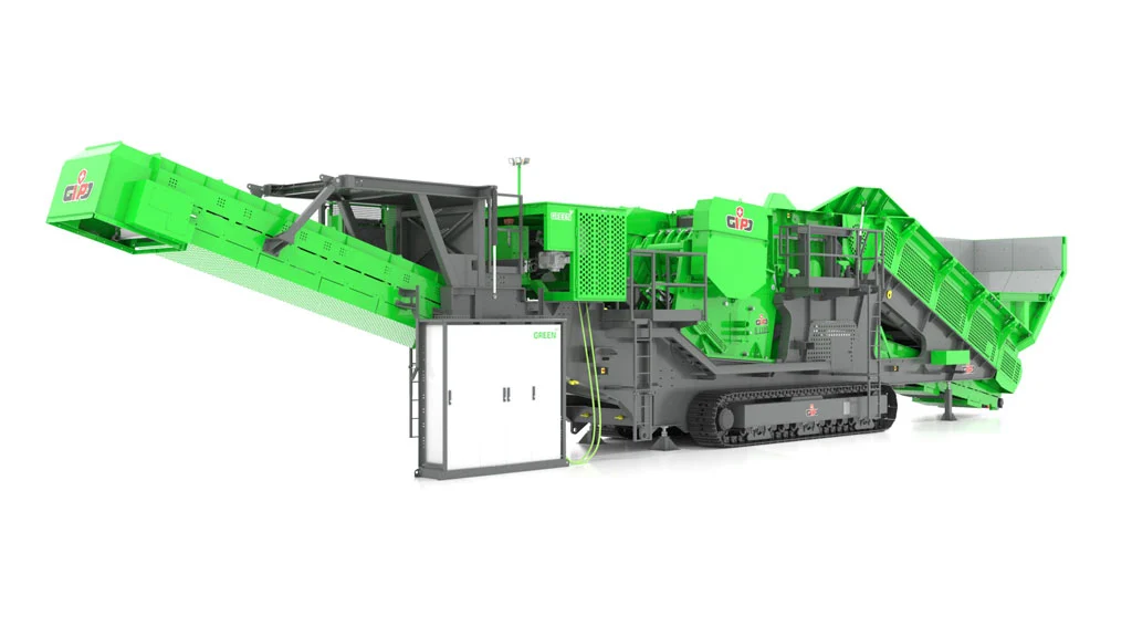 Module Powerpack à côté de la machine — technologie d’entraînement écoresponsable.